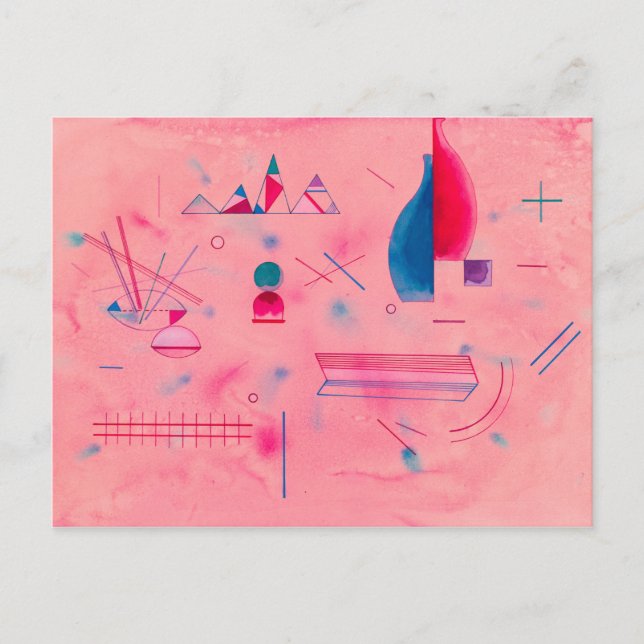 Carte Postale Bâtons, La Rose, 1933 par Wassily Kandinsky (Devant)