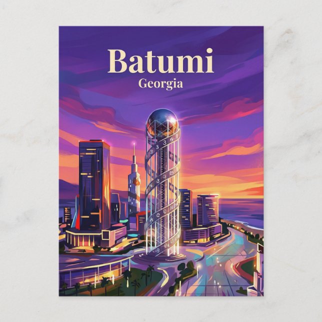 Carte Postale Batoumi Géorgie (Devant)