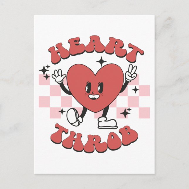 Carte Postale Battement de coeur de la Saint-Valentin (Devant)