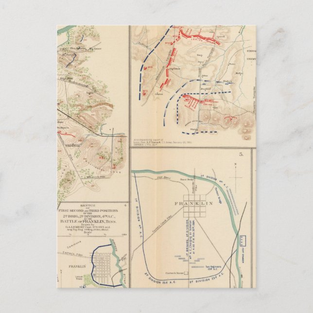 Carte Postale Battlefield, Nashville, Tenn (Devant)