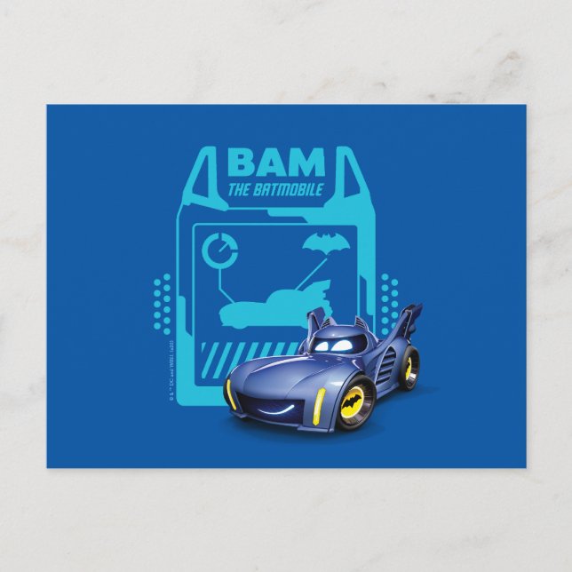 Carte Postale Batwheel™ Bam - Batmobile (Devant)