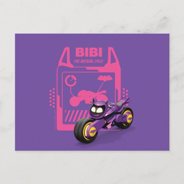 Carte Postale Batwheels™ Bibi - Le Vélo de Batgirl (Devant)