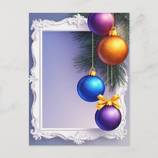 Carte Postale 🎄 Baubles d'hiver & Magie de pin ❄️ Fêtes de fin  (Devant)