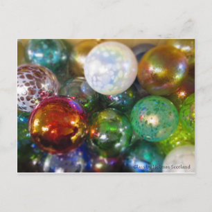 Carte Postale Baubles en verre arc-en-ciel
