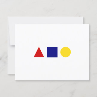 Carte Postale Bauhaus classique Art géométrique coloré