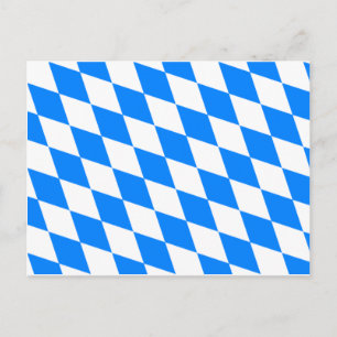 Carte Postale Bavarian Flag - Bayerische Flagge