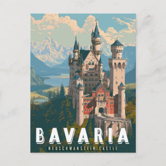 Carte Postale Bavière : Château de Neuschwanstein 