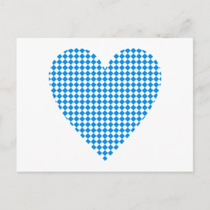 Carte Postale Bavière Coeur Rauten Bavaria heart diamonds