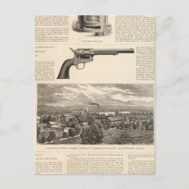 Carte Postale Baxter Steam Engine Company (Devant)