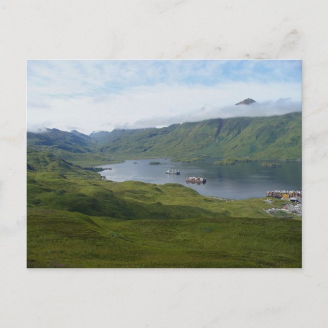Carte Postale Bay de capitaine, île d'Unalaska (Devant)