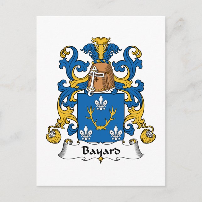 Carte Postale Bayard Family Crest (Devant)