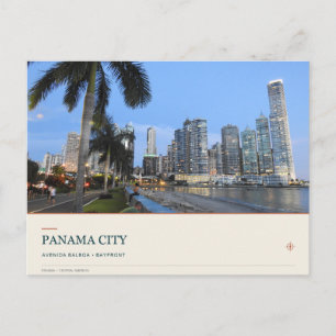 Carte Postale Bayfront de Panama City sur l'Avenida Balboa