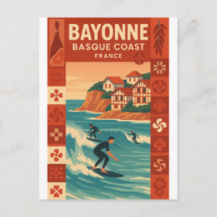 Carte Postale Bayonne — Côte basque française