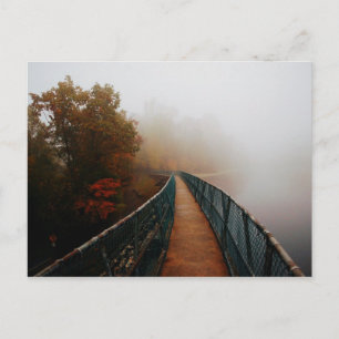 Carte Postale Bays Mountain Dam dans le brouillard