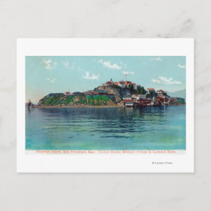 Carte Postale Bayview de l'île et de la prison d'Alcatraz