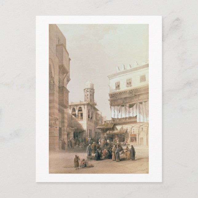 Carte Postale Bazaar of the Coppersmiths, Cairo, from "Egypt and (Devant)