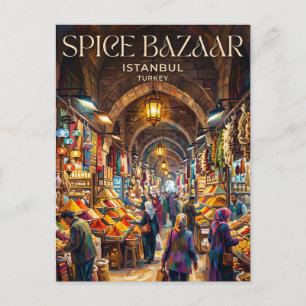 Carte Postale Bazar des Épices Turquie