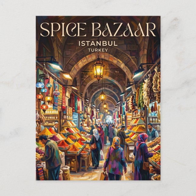 Carte Postale Bazar des Épices Turquie (Devant)