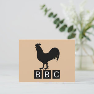 Carte Postale BBC - Gros Cockerel noir
