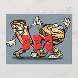 CARTE POSTALE BBQ
