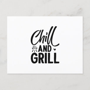 Carte Postale BBQ Chill Et Grill