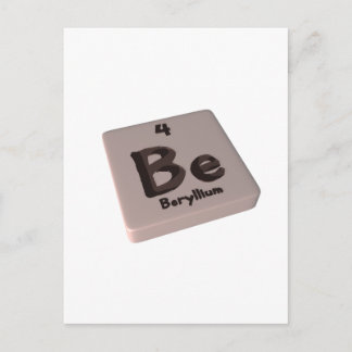 Carte Postale Be Beryllium