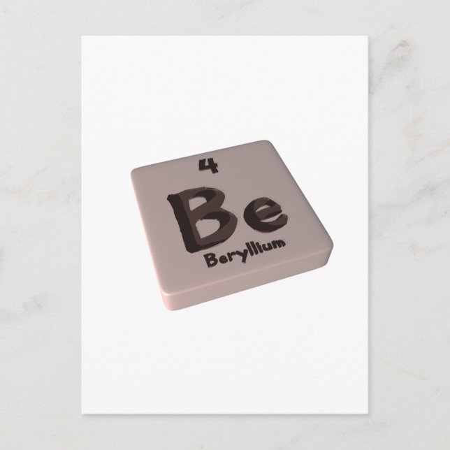 Carte Postale Be Beryllium (Devant)