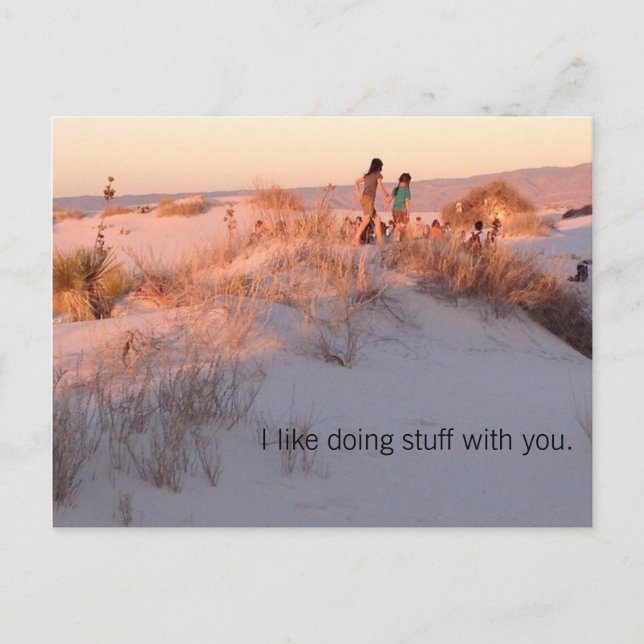 Carte Postale Be brave.  Just tell them you like being together. (Devant)