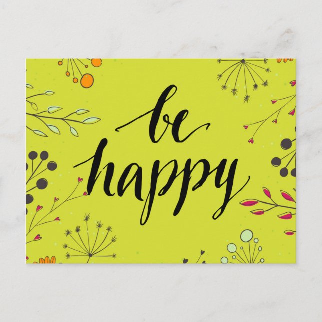 Carte Postale Be Happy 5 (Devant)