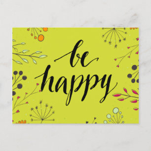Carte Postale Be Happy 5