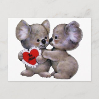 Carte Postale Be Mine Koalas