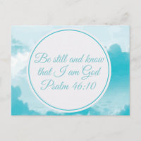 Be Still and Know Beautiful Christian Bible Vers