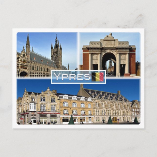Carte Postale BE Ypres - Lakenhal, au Musée de Flanders Fields - (Devant)