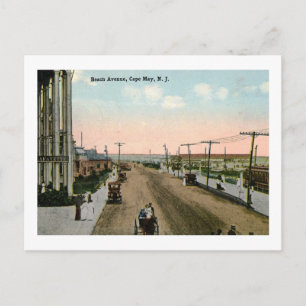 Carte Postale Beach Ave, Cape May, New Jersey Vintage