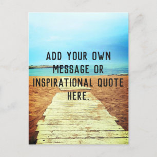 Carte Postale Beach Boardwalk - Ajoutez votre propre message ou 