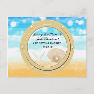 Carte Postale Beach Cruise Ship Port Fiançailles Enregistrer la