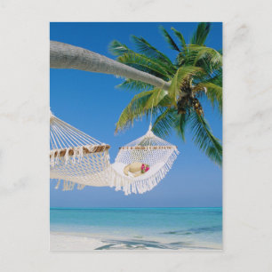 Carte Postale Beach Paradise Vacation Hammock