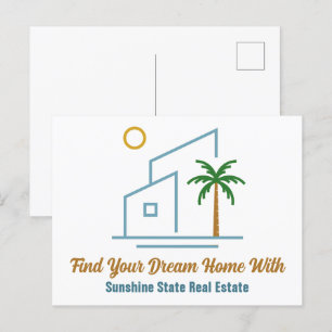 Carte Postale Beach Real Estate Company Cute Personnalisable