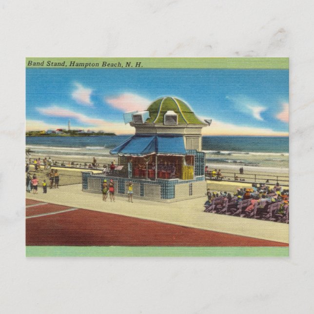 Carte Postale Beach Stand, Hampton Beach, New Hampshire (Devant)