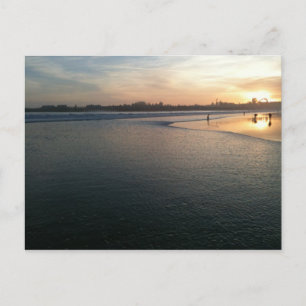 Carte Postale Beach Sunset, Père Noël Cruz, CA