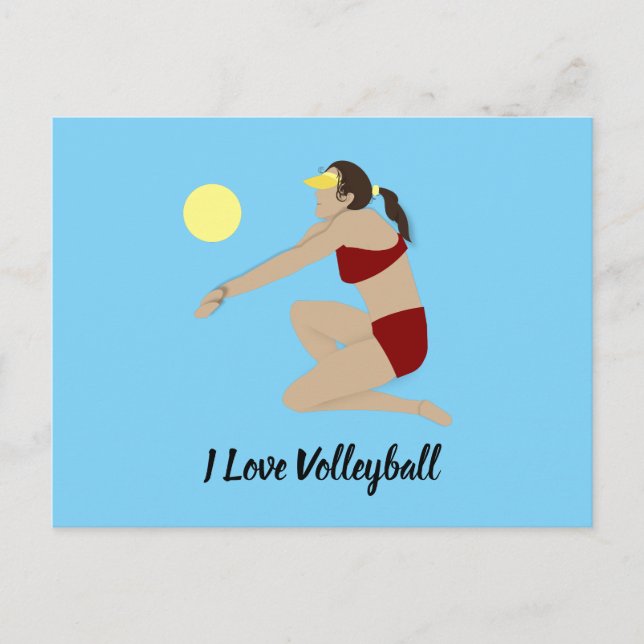 Carte Postale Beach Volleyball (Devant)