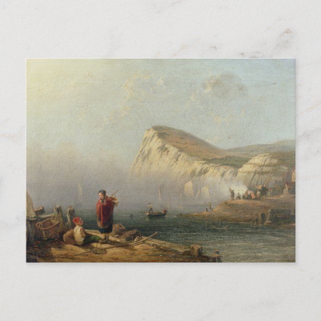 Carte Postale Beachy Head, 1850 (huile sur toile) (Devant)