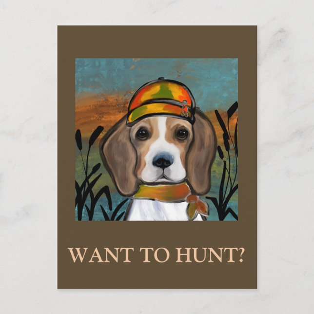 Carte Postale Beagle (Devant)