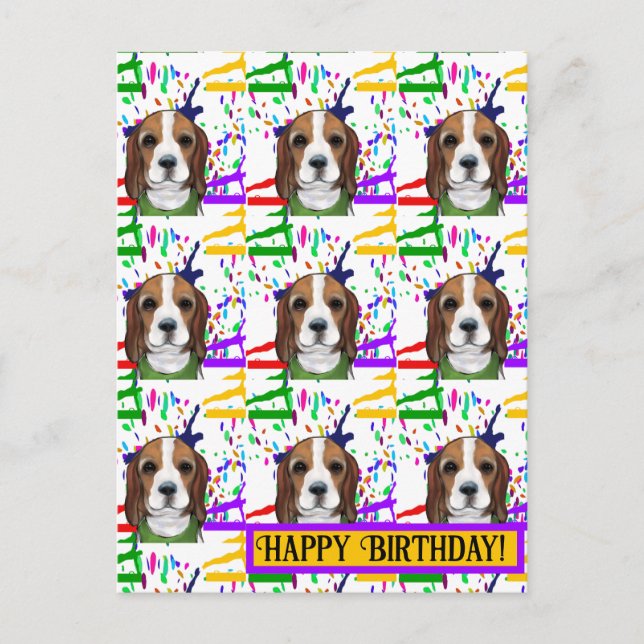 Carte Postale Beagle  (Devant)