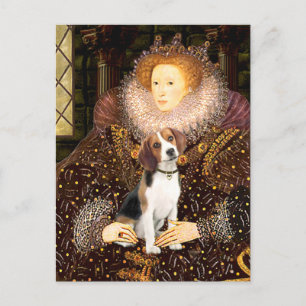 Carte Postale Beagle 1 - Reine Elizabeth I
