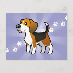 Carte Postale Beagle de dessin