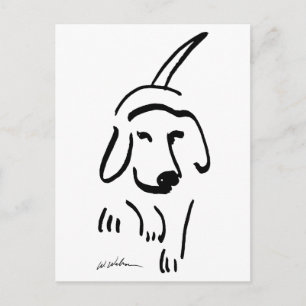 Carte Postale Beagle déterminé