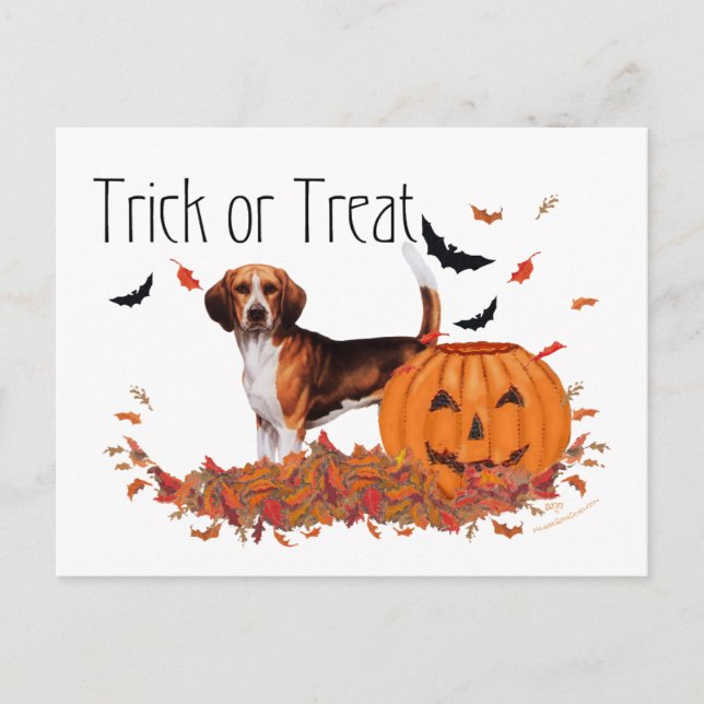 Carte Postale Beagle Halloween (Devant)