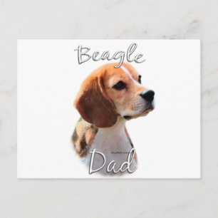 Carte Postale Beagle papa 2