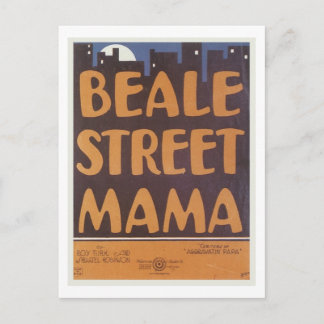 Carte Postale Beale Street Mama Vintage Songbook Couverture